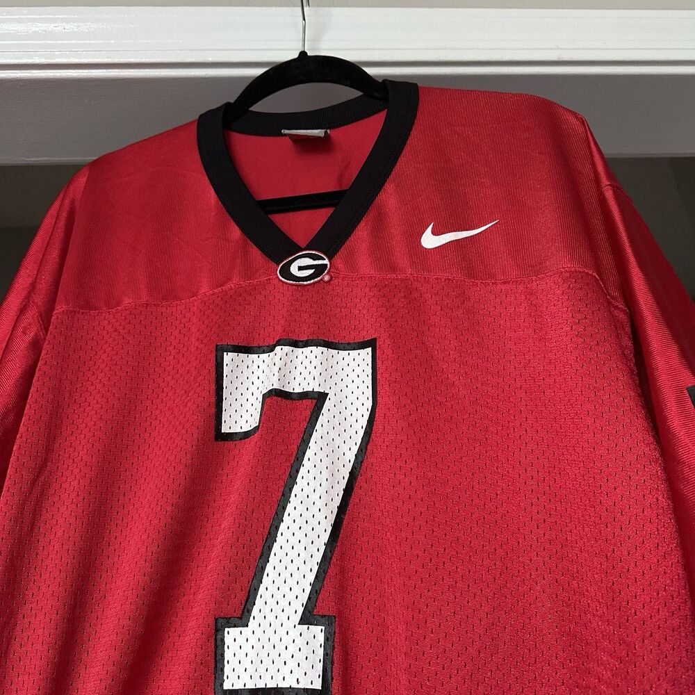 Georgia Bulldogs Nike #7 Matthew Stafford Men Jersey - Red Size Large - Picture 3 of 11